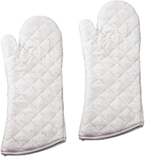 New Star Foodservice Oven Mitts with Extra Defense, up to 400F, Set of 2 (Tan (Terry Cloth), 17-Inch (Set of 2))