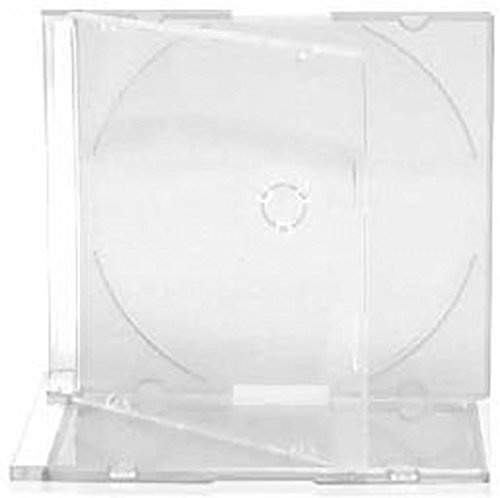 MasterStor CD / DVD Slimline Jewel 5.2mm Cases for 1 Disc With Clear Tray (Pack of 25)