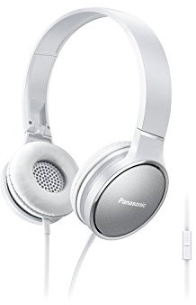 Panasonic RP-HF300ME-W Head-band Binaural Wired Grey,White mobile headset - mobile headsets (Binaural, Head-band, Grey, White, Digital, Wired, 1000 mW)