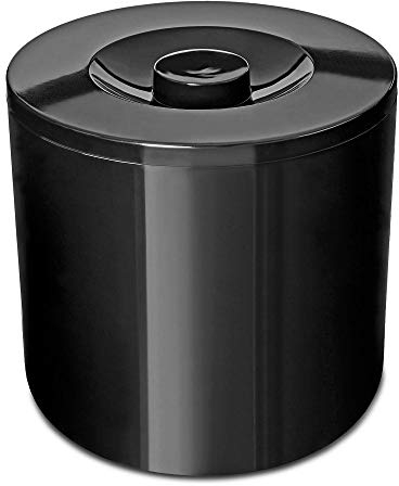 drinkstuff Round Insulated Ice Bucket, Black, 4Ltr