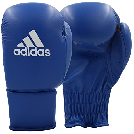 adidas Adibk01 - Guanti da boxe, per bambini, colore: blu, taglia 4 oz, taglia 4 oz, taglia EU