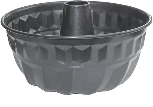 Lets Cook Cookware - Kugelhopf Tin Traditional Fluted Deep Cake Ring for Cakes and Bread, Non Stick