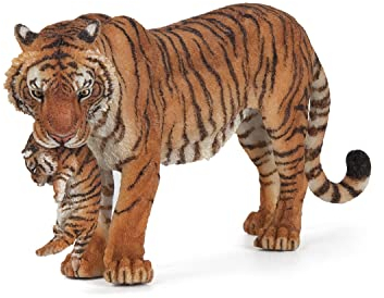 Papo - Tierfigur - Tigerin und Ihr Baby, Kinderspielzeug ab 3 Jahren - Wilde Tiere