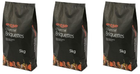 3 X Bar-Be-Quick 2.7kg Charcoal Briquettes- Long burning quality briquettes for a hotter burn.