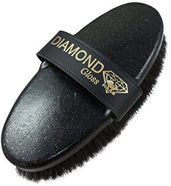 Haas Kardätsche Diamond Gloss Glitzer feines Roßhaar mit Kunststoffanteil Größe 200x85 mm