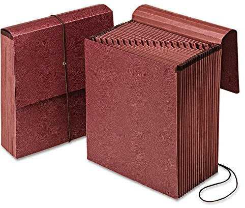 Pendaflex Raccoglitore verticale rinforzato Alpha A-Z/21 tascabile, formato lettera, 1 ciascuno (14000), fibra rossa