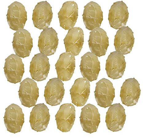 Schecker Os à mâcher pour Chien – Chaussures de bœuf – Idéal Aussi pour Les Chiots – 200 g = env. 25 pièces – Os à mâcher – Peau de bœuf