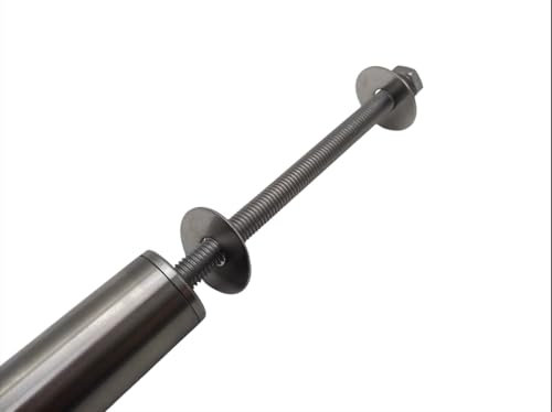 Barre de gymnastique Ø 70-170 cm, épaisseur de paroi 3 mm, en acier inoxydable, barre d'escalade, barre de traction (argent, 110 cm)