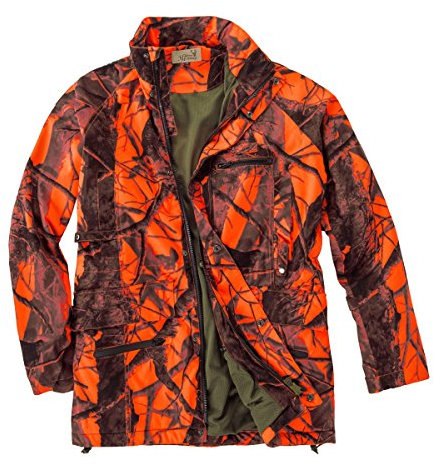 Hubertus Segnale caccia giacca arancione fantasia oversize, 2xl-8xl:7xl