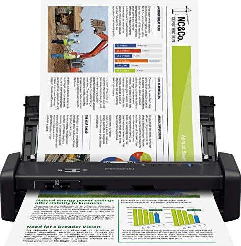 Epson WorkForce DS-360W Mobile Wi-Fi & Battery Scanner - 25PPM