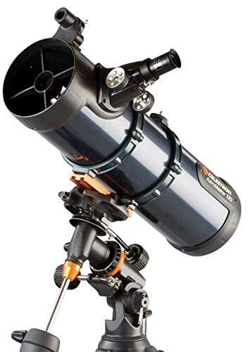 Celestron AstroMaster 130EQ - Telescopio Newton con azionamento a motore e treppiedi in acciaio [Germania]