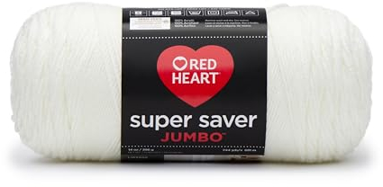 RED HEART Super Saver Jumbo Yarn, Soft White
