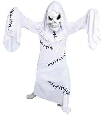 (PKT) (995995) Barn pojkar vit fasansfull Ghoul kostym (4-6 år)