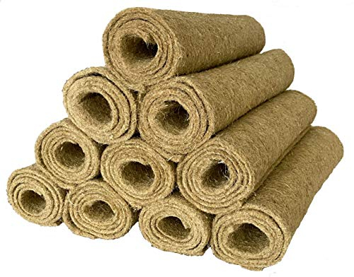 pemmiproducts Nagerteppich 100% Hanf, 80 x 40 cm ca. 5 mm dick, 10er Pack, Nagermatte, Hanfmatte für Kaninchen,Meerschweinchen, Nager,Hemp mat