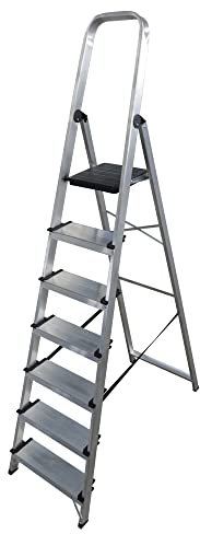 ALTIPESA - Escalera Doméstica de Aluminio, Peldaño 12 cm. (7 peldaños)