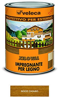 Veleca XILOVAL Noce Chiaro - lt. 1 - IMPREGNANTE PROTETTIVO LUCIDO DA ESTERNO PER LEGNO