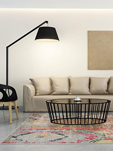 benuta Nest Vintage Teppich Casa - Türkis 200x290 cm - Teppich für Wohnzimmer, Schlafzimmer und Flur - Pflegeleicht - Fußbodenheizung Geeignet