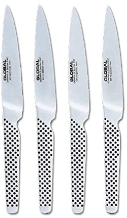 Global GSF-4023-Lot de 4 couteaux à steak Argenté