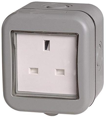 Bg Weatherproof IP55 13Amp Unswitched 1 Gang Socket (329965)