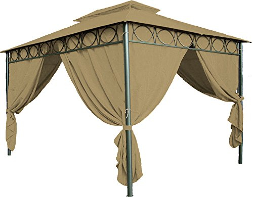 Techo repuesto para el pabellón Cape Town, 4 x 3, en 3 colores - techo de cenador, marrón