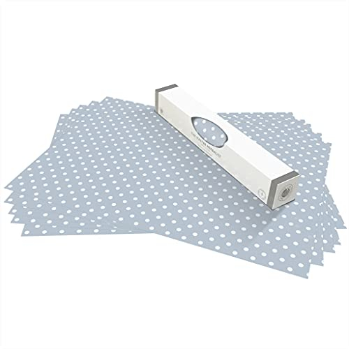 The Master Herbalist UNSCENTED & WIPE CLEAN Drawer Liners in a COOK'S BLUE POLKA DOT Design - Perfect for Kitchen Drawers, Shelves, Cupboards & Cabinets
