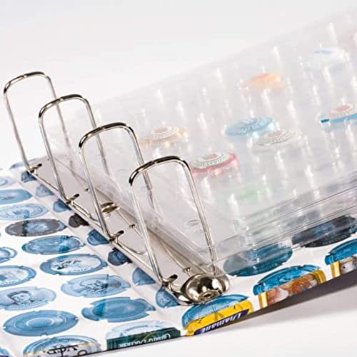 Leuchtturm (344398) Kunststoffhüllen COMPART, für 42 Kronkorken / Champagner-Deckel, klarsichtig (5er Pack)