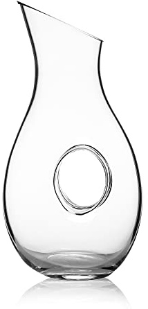 Luigi Bormioli Wine Carafe – 48 Oz Glass Decanter for Red, White & Rosé Wines, Serving Vessel with Generous Capacity – Ideal for Dinner Parties, Tastings & Daily Use – Clear Glass Construction