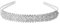 ROSENICE Kristall Diadem Haarband Brautschmuck Stirnband Strass Haarreif (Silber)