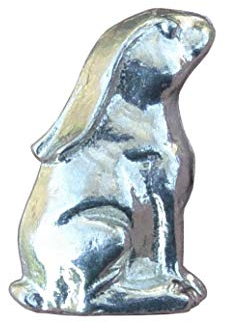 Les Étains de Jumilhac Figurine Lièvre Fait Main en Etain Fin, Fabrication Francaise