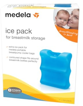 Medela Ice Pack for Breast Milk Storage, Contoured Shape Designed to Fit Breastmilk Bottles, for On The Go or Traveling Moms