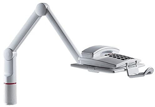 Schneider Novus TalkMaster 710+0002+000 - Supporto per telefono con braccio girevole, carico massimo 2,0 kg, colore: grigio chiaro