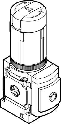 Festo 543519 Modell ms4-lr-1/8-d6-a8 Druckminderer