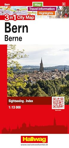 Hallwag Stadtplan Bern: 3 in 1: Stadtplan, Reiseinformationen und Highlights!