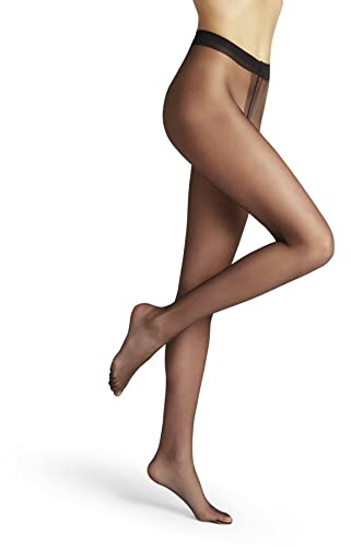 FALKE Damen Strumpfhose Shelina 12 DEN W Ti ultra-transparent einfarbig 1 Stück, Schwarz Black 3009, L