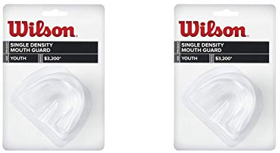 Wilson Single Density Youth Mouth Guard (2 Pack)