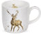 Wrendale Tasse 'Wild At Heart', Hirsch, Porzellan, Herzform, 310 ml