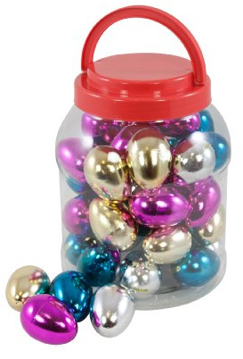 Percussion Workshop PP3089 Sparkle Egg Shakers - Assorted Colours (Tub of 40)