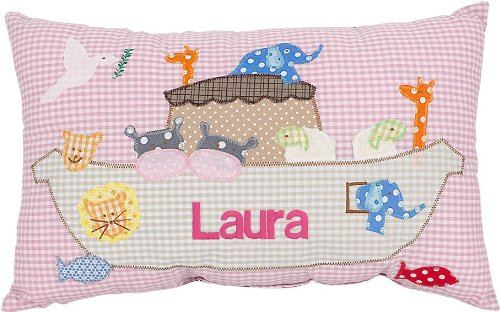 Crepes Suzette Namenskissen zur Taufe Mädchen Taufgeschenk Geburtsgeschenk