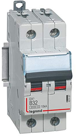 Disjoncteur DX³6000-2P 230 à 400V~ 32A - courbe B - 2 modules