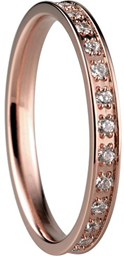 Bering Damen-Ring arctic symphony Innenring Edelstahl Zirkonia weiß Gr. 60 (19.1) - 556-37-71