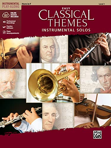 Easy Classical Themes Instrumental Solos: Horn in F, Book & CD