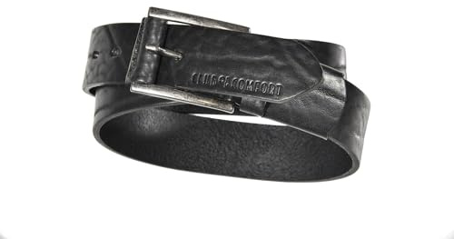 Club of Comfort - Herren Gürtel Leder a54 - schwarz Größe: 125