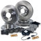 BESTPRICE Bremsenset inkl. Bremsscheiben vorne Ø 288 mm + hinten Ø 245 mm + Bremsbeläge vorne und hinten, Kompatibel mit SKODA SUPERB 1, VW PASSAT B5 (3B2) (3B5), PASSAT B5.5 (3B3) (3B6)