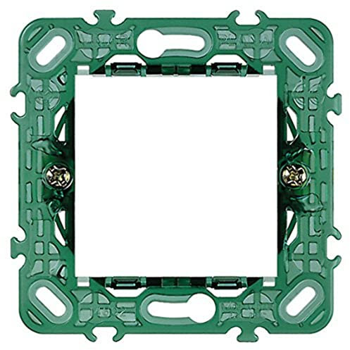 Vimar 14602 Plana Support de montage 2 modules, avec griffes, pour boîtes d'encastrement ø 60 mm, modulaire avec entraxe 71 mm