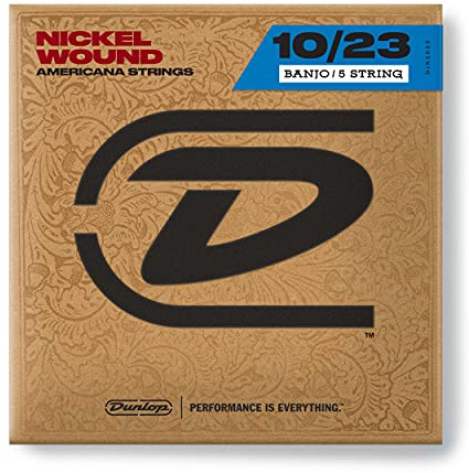 Dunlop DJN1023 Nickel Medium Banjo Strings (Pack of 5)