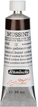 Schmincke MUSSINI® - feinste Künstler-Harz-Ölfarben, Umbra gebrannt natur - 35 ml