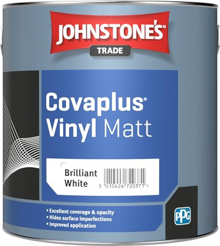 2.5LTR - JOHNSTONES VINYL MATT BRILLIANT WHITE