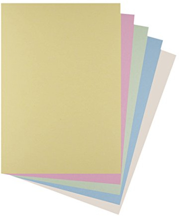 House of Card & Paper A4 220 gsm-kort – diverse pastell (förpackning med 100 ark)