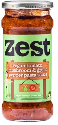 Zest Tomato Mushroom and Green Pepper Pasta Sauce, 340g