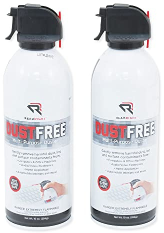 Dust Free 100% Ozone Safe Spray Duster, 10 oz. Can, 2/Pack (REARR3722)